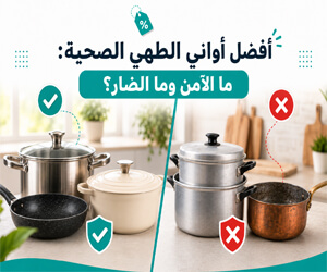 أفضل أواني الطهي الصحية