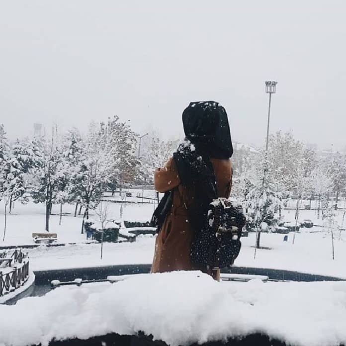 حجاب سميك للأيام الباردة