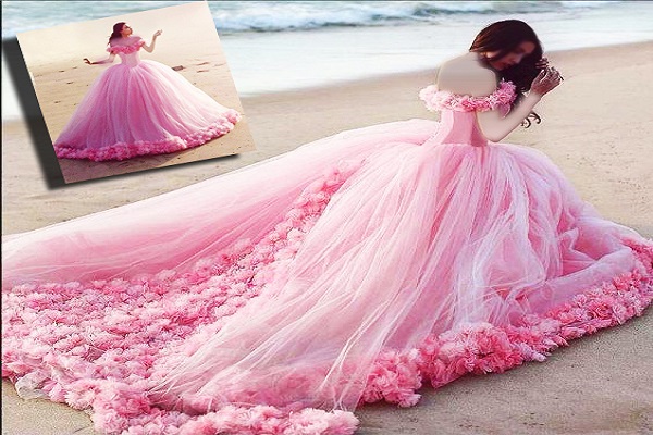 فستان وردي من مايكل كورس