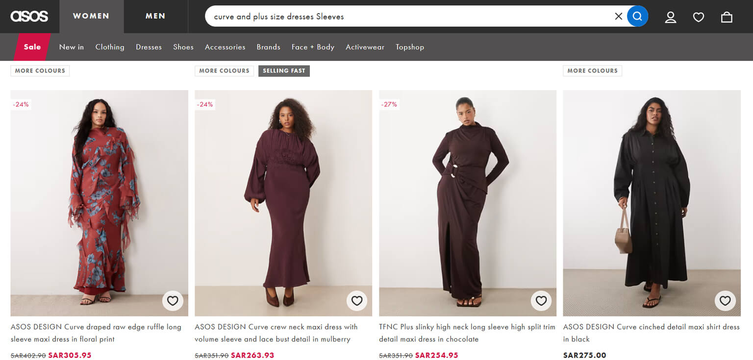 ASOS Curve & Plus Size