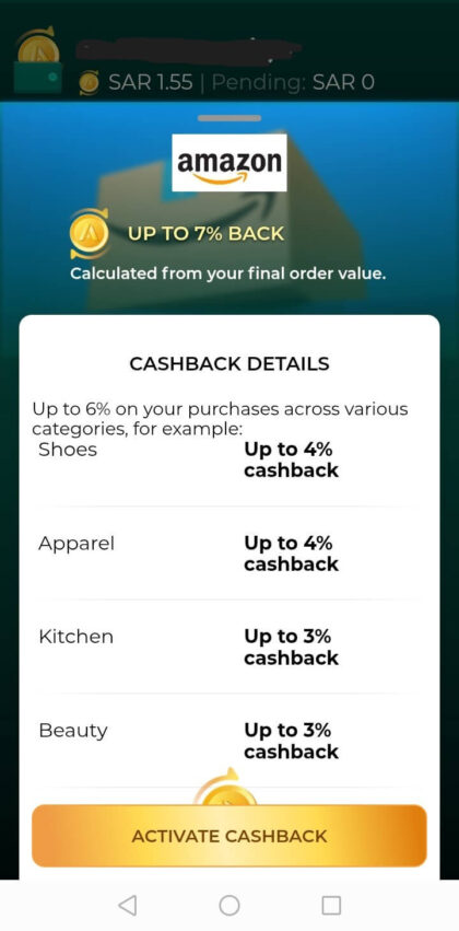 Almowafir Loyalty Program - Cashback Dashboard