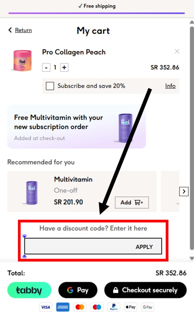Feel Coupon Code