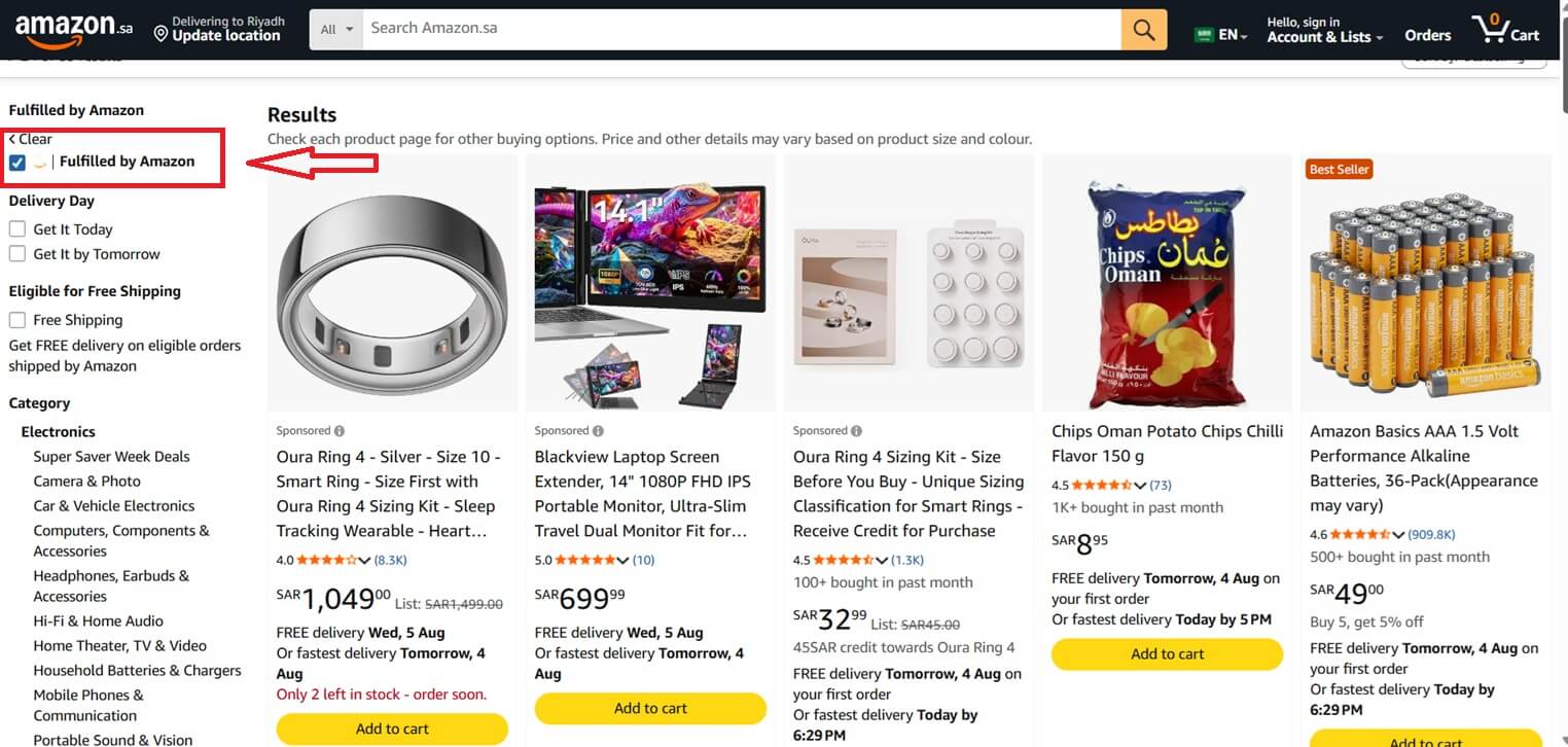 Fulfilled by Amazon