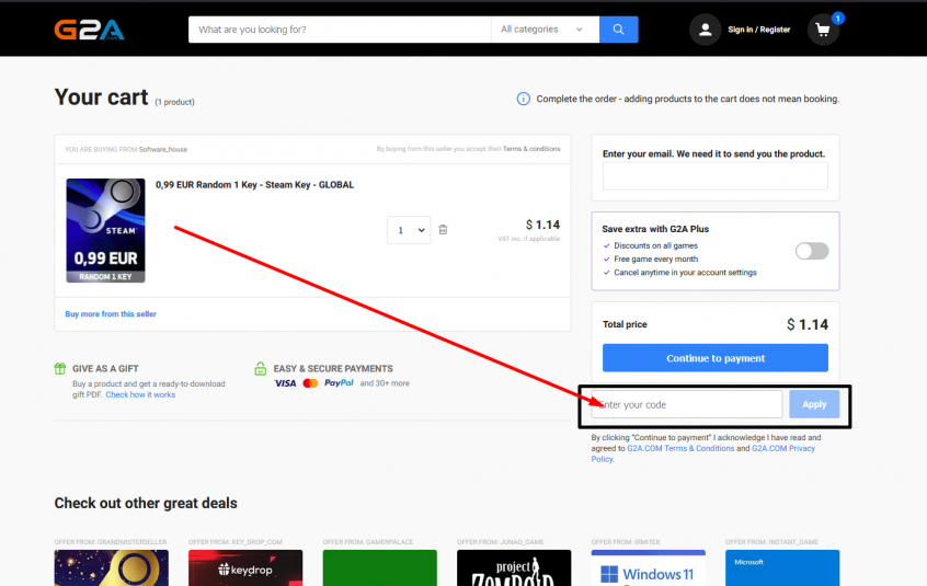 How Do I Use The G2A Discount Code?