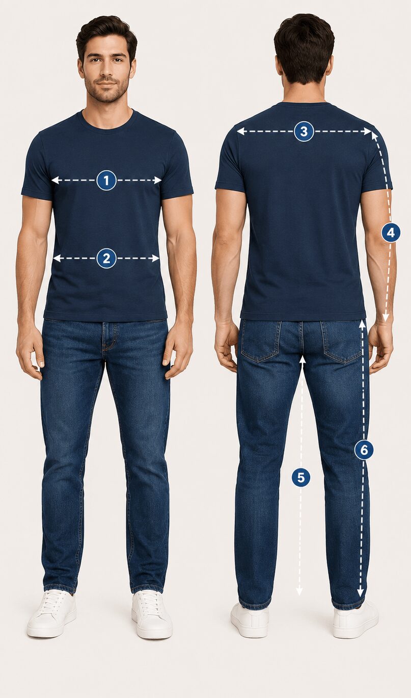 How to Measure for Men’s Clothing on Temu
