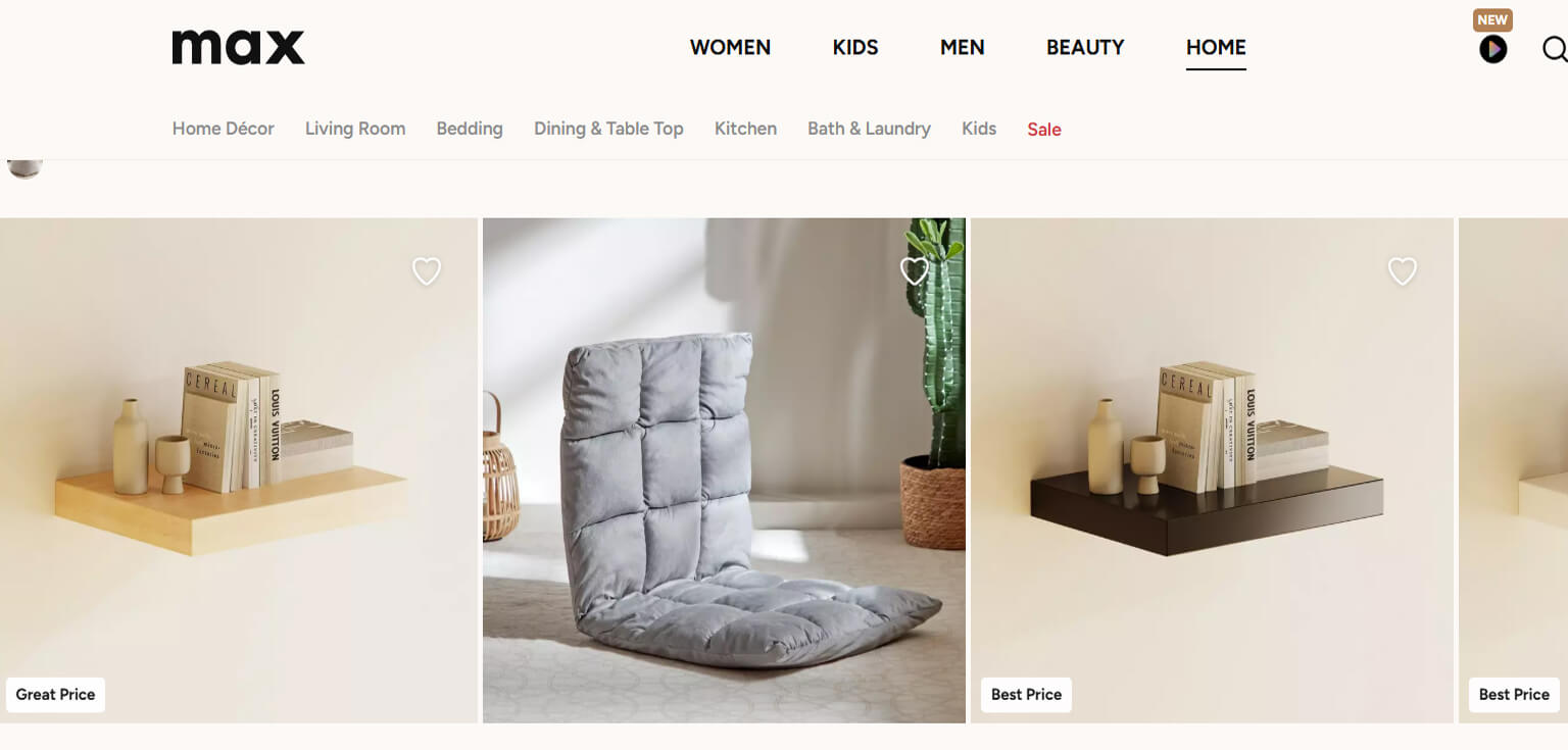 Max Fashion Home