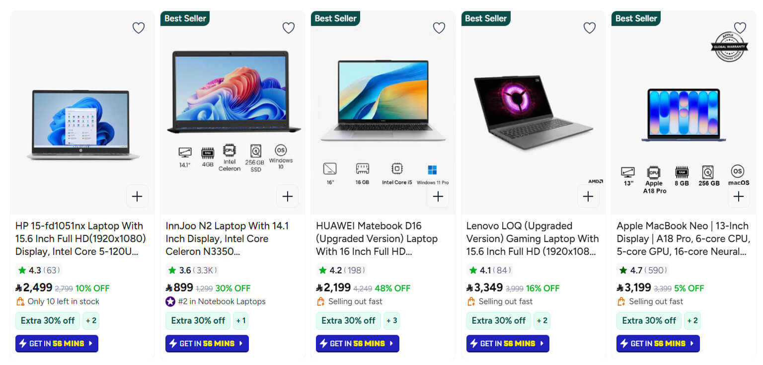 Noon Laptops and Accessories