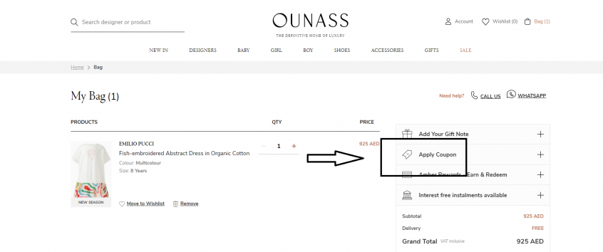 How to use my Ounass discount code to save money