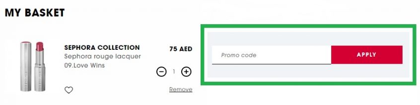 How to use my Sephora promo code