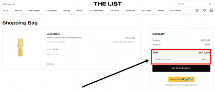 How to use my The List coupons, The List promo codes & The List offers to shop online