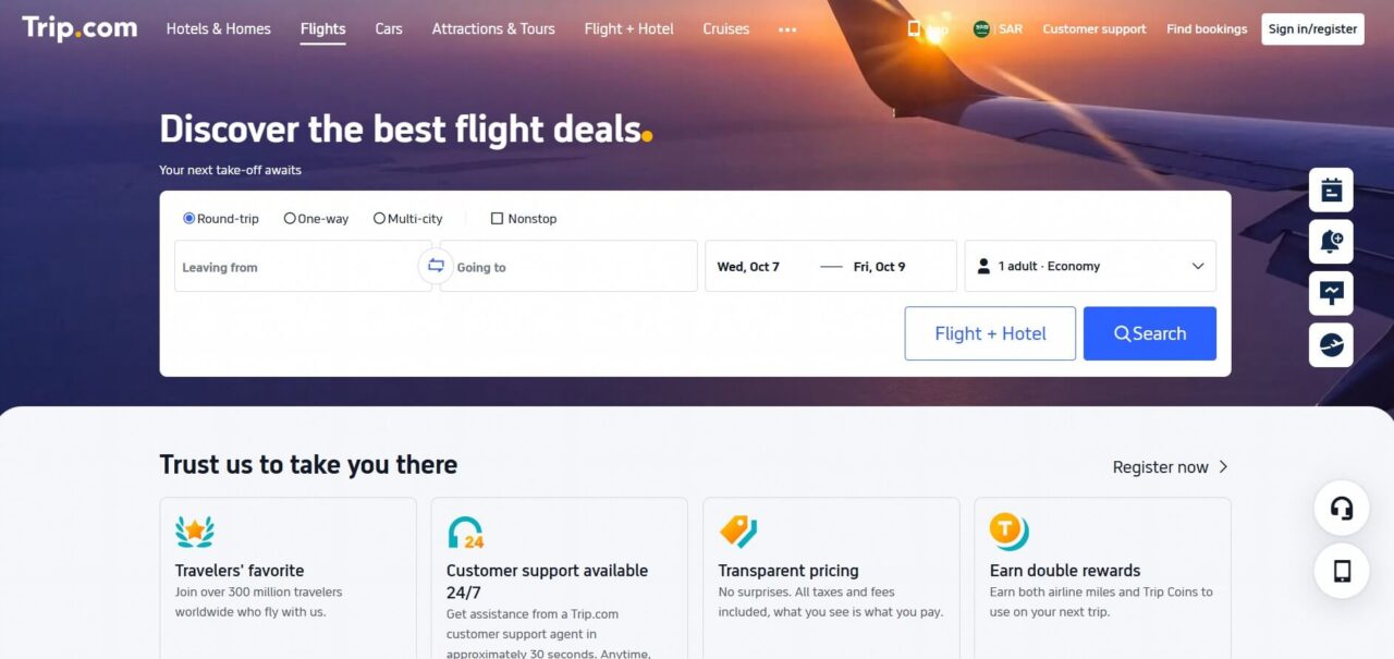 Trip.com Flight Coupons and Deals