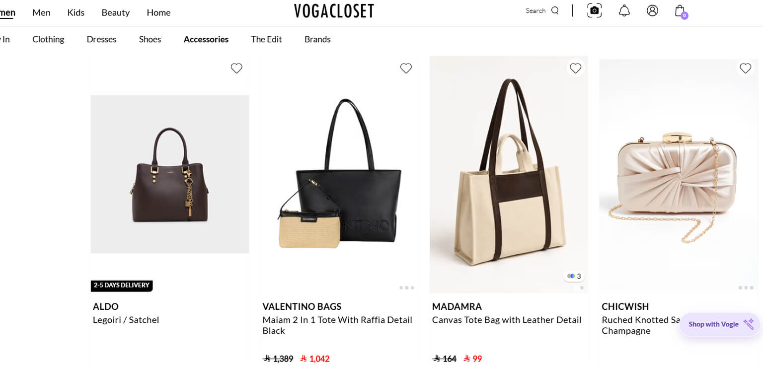 VogaCloset Bags