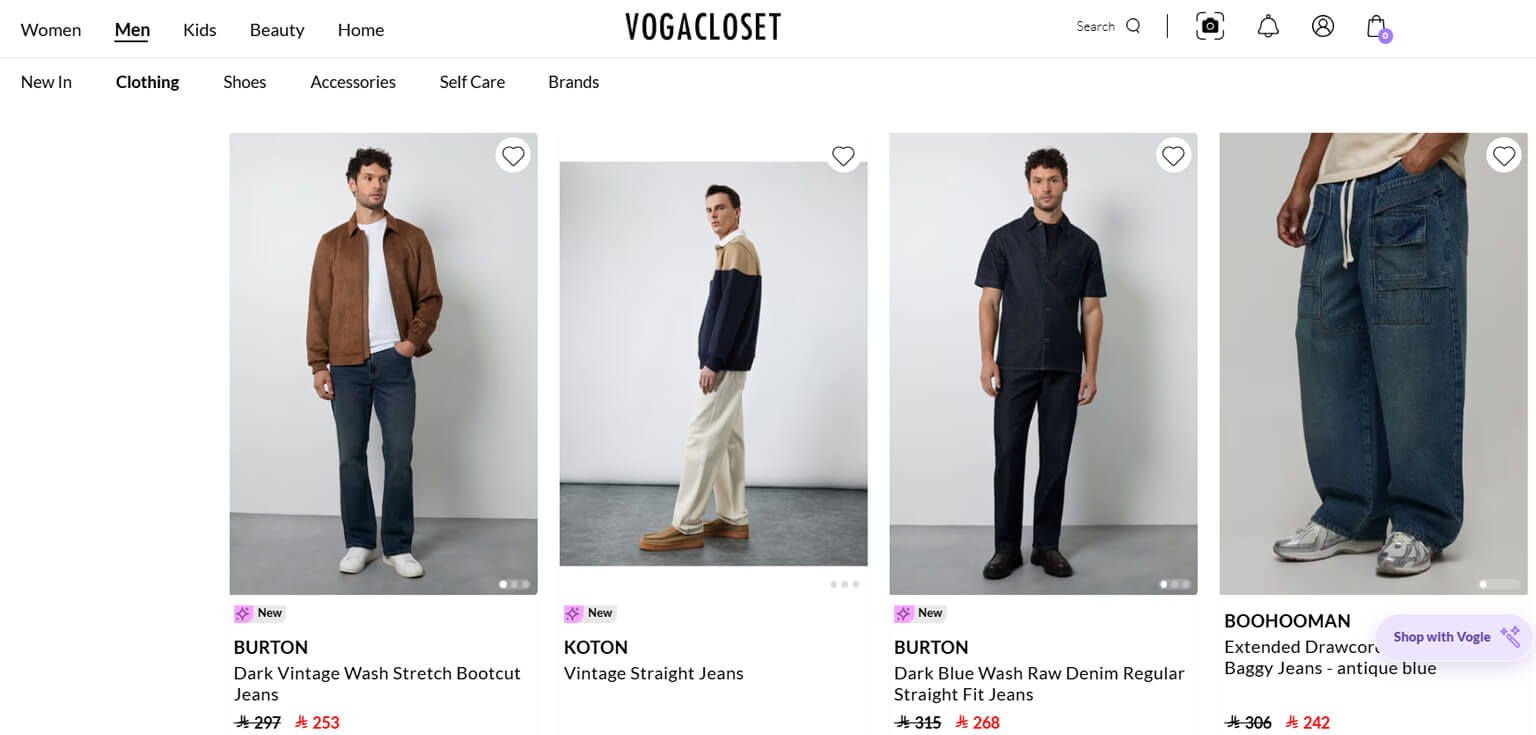 VogaCloset Men's Fashion