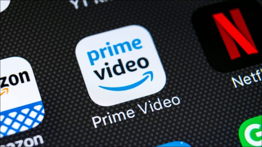 amazon prime video app logo on a smartphone