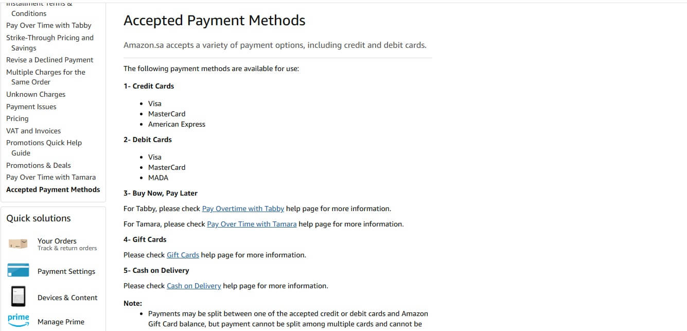 amazon tabby tamara installment payment options ksa