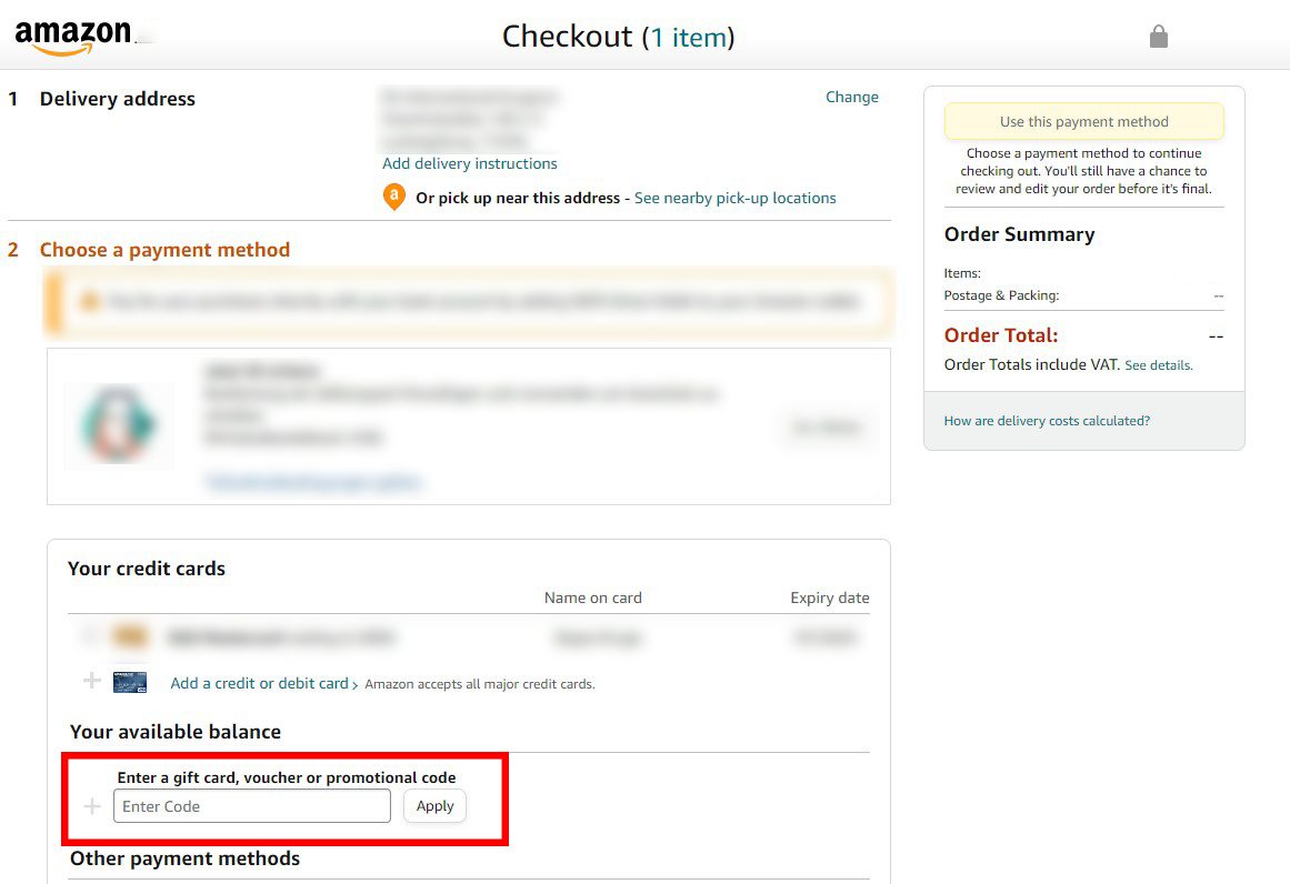 How to use Amazon promo Code