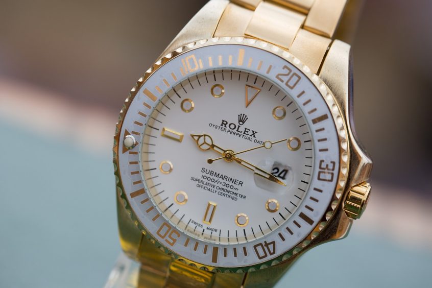 close up wrist watch rolex