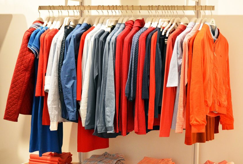 clothes arranged in a neatly manner