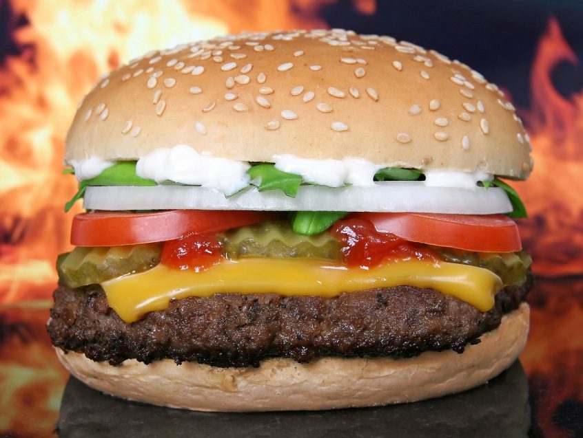 A delicious hamburger for less with a Noon Food coupon!