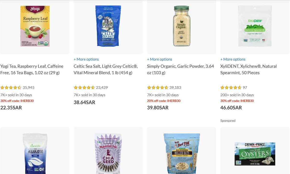 iHerb Grocery & Healthy Snacks Coupon Code