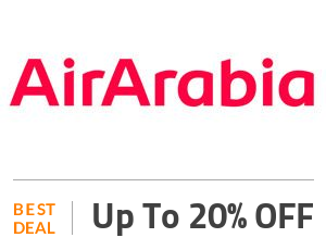 AirArabia Deal: Air Arabia Coupon Code: Up to 20% OFF On Flight Booking Off