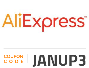 AliExpress Coupon Code: JANUP3