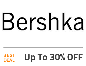 Bershka Deal: Bershka Coupon Code: 30% Off selected collections Off