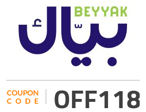 Beyyak Coupon Code: OFF118