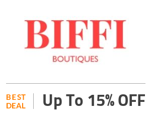 Biffi Deal: Biffi Discounts: Get up to 15% OFF on Selected Fashion Off