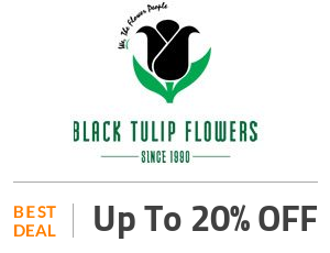 Black Tulip Flowers Deal: Get Up to 20% OFF on Fresh Flowers Off