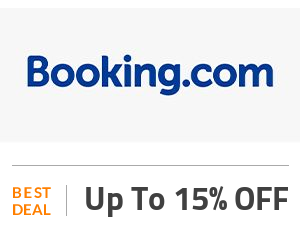 Booking Deal: Booking.com Promo Code: Up to 15% Off Off