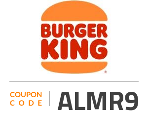 Burger King Coupon Code: ALMR9