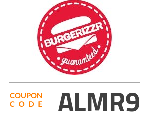 Burgerizzr Coupon Code: ALMR9