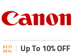 Canon Deal: Enjoy Up to 10% OFF On Selected Products Off