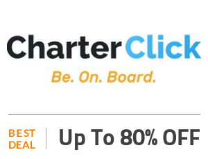 Charter click Deal: Up to 80% Off Special offers for yacht rentals Off