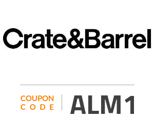 Crate & Barrel Coupon Code: ALM1