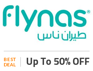 Flynas Deal: Flynas Coupon Code SPECIAL: Enjoy Up to 50% OFF On Hotel Bookings Off
