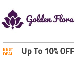 Golden Flora Deal: Golden Flora Coupon Code: Get 10% OFF on Everything  Off