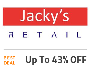 Jacky's Retail Deal: Jacky's Limited Offers: Up to 43% OFF + Free Shipping Off