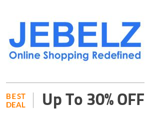 Jebelz Deal: Jebelz Offer: Up to 30% OFF on Selected Products  Off