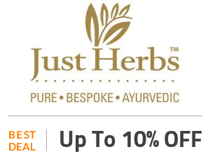 Just Herbs Deal: Get Up to 10% OFF On Site wide Products Off