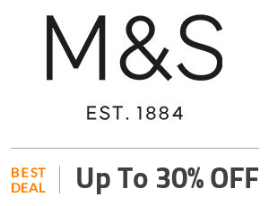 Marks & Spencer Deal: Up to 30% OFF + Free Shipping Off