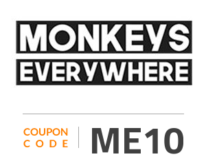 Monkeys Everywhere Coupon Code: ME10