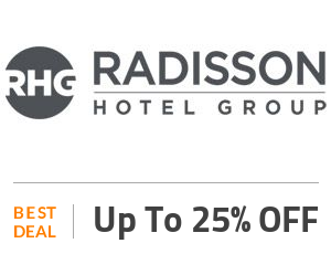 Radisson Hotel Deal: Get Up to 25% OFF 3 Or More Night Stays. Off