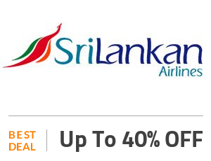 SriLankan Airlines Deal: Up to 40% OFF Tickets Fares Off