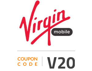 Virgin Mobile Coupon Code: V20