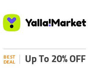 Yalla Market Deal: Yalla Market Coupon Code: Get 20% OFF + Free Fast Delivery Off