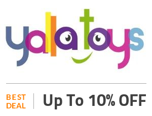 Yalla Toys Deal: Yalla Toys Coupon Code: Get 10% OFF on Everything Off